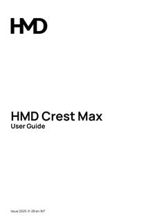 HMD Crest Max manual. Smartphone Instructions.